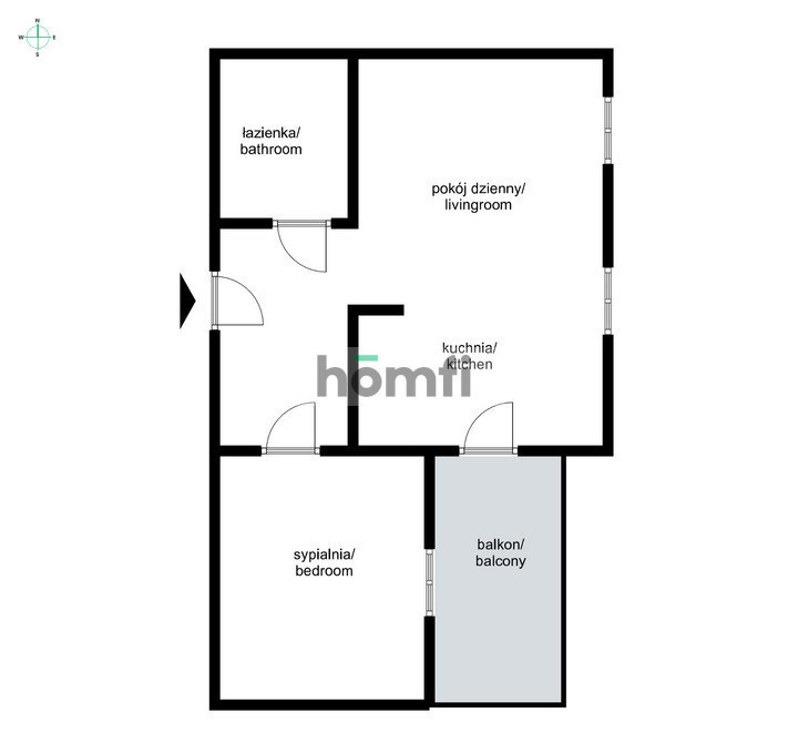Mieszkanie 35 m², Kraków, Kurdwanów, Marii i Bolesława Wysłouchów - zdjęcie 14