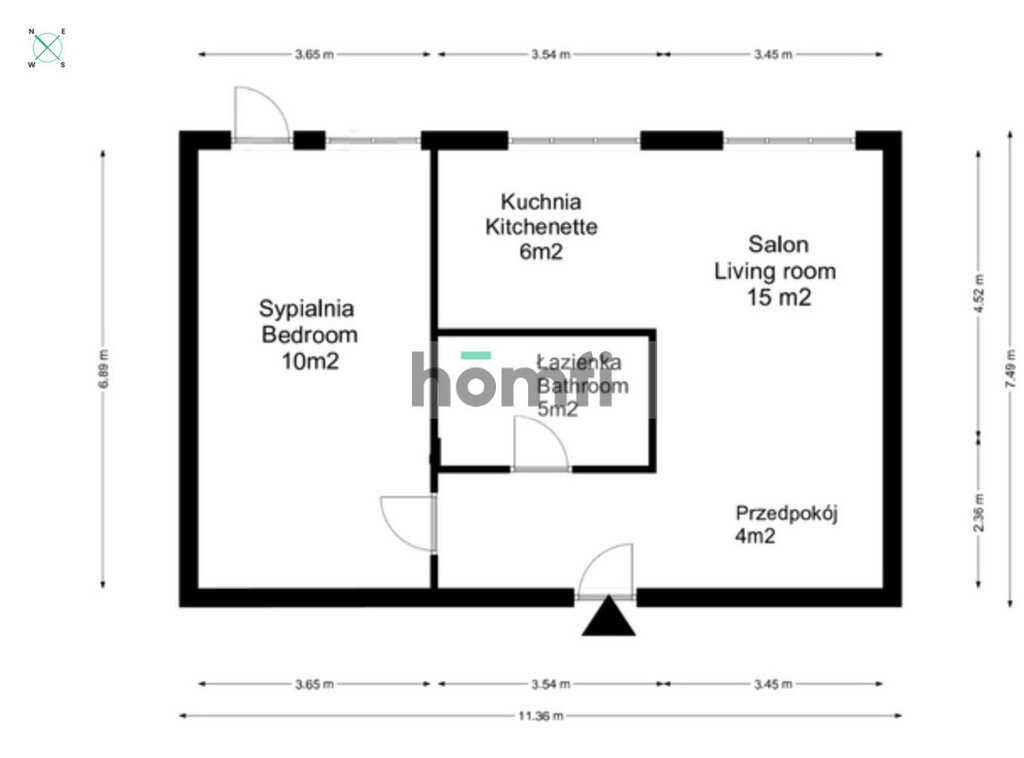 Mieszkanie 40&nbsp;m², Wrocław - zdjęcie 13