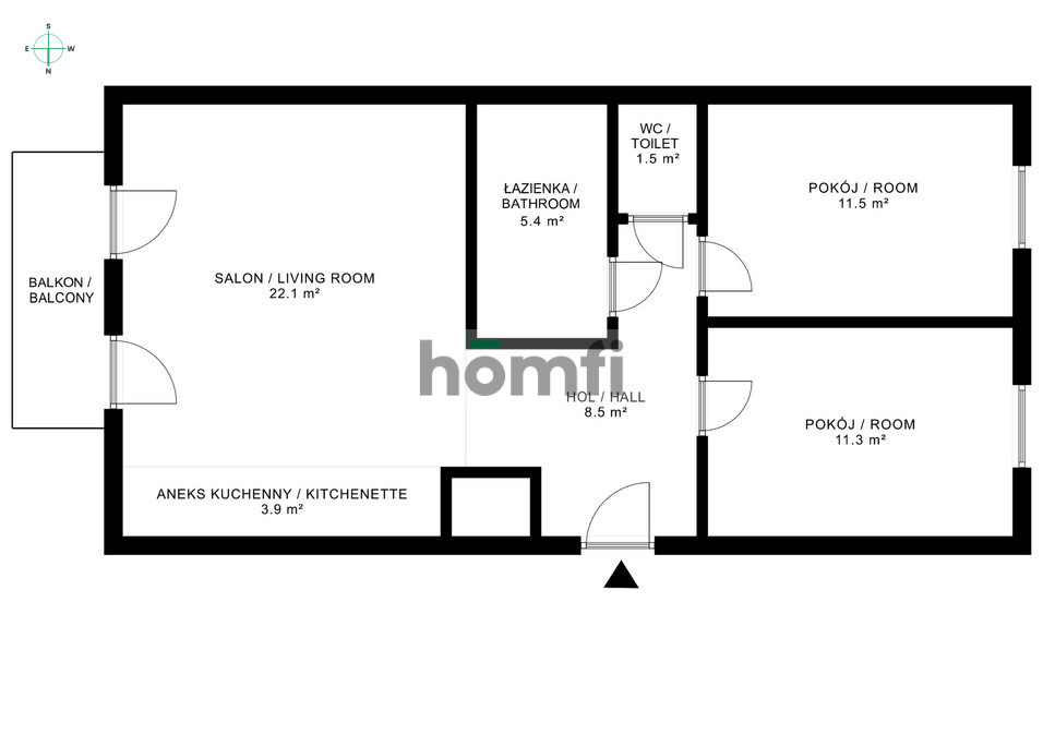 Mieszkanie 68,2 m², Gdańsk, Jasień, Kartuska - zdjęcie 13