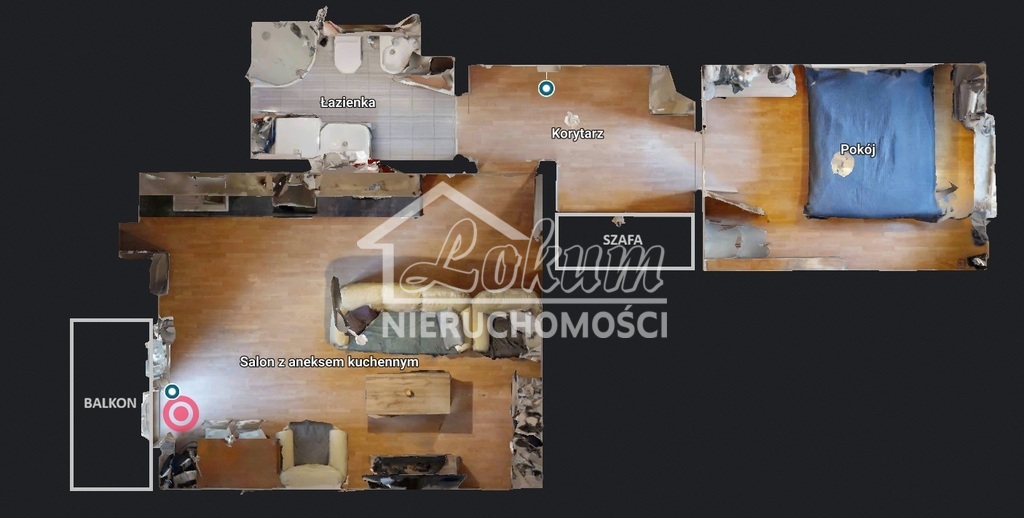 Mieszkanie 47,46 m², Szczecin, Niebuszewo, Łucznicza - zdjęcie 2