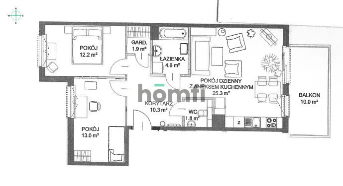 Mieszkanie 69 m², Gdańsk, Aniołki, marsz. Ferdynanda Focha - zdjęcie 11