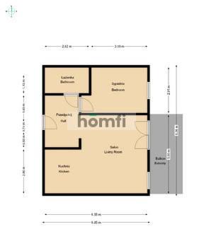 Mieszkanie 53,44 m², Radom, Śródmieście, Dionizego Czachowskiego - zdjęcie 16