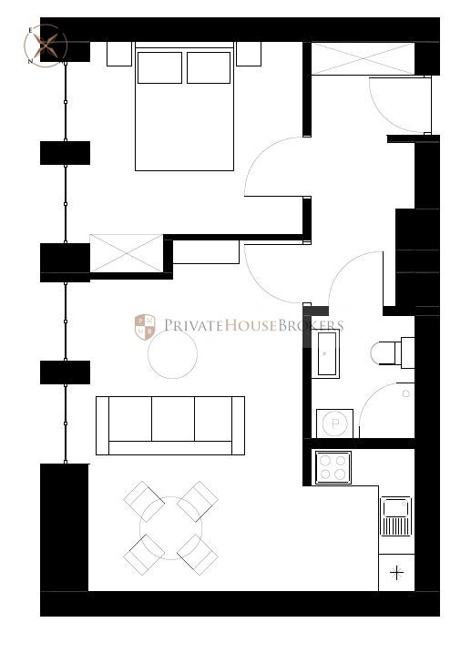 Mieszkanie 48 m², Kraków, Stare Miasto, Wielopole - zdjęcie 10