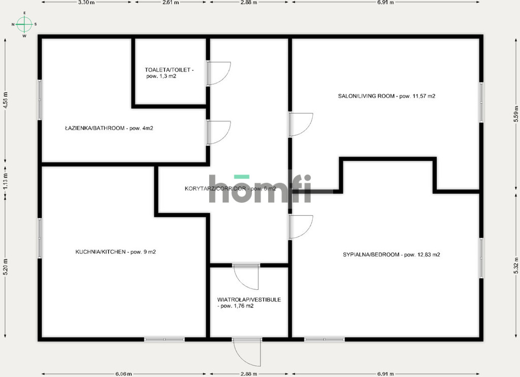 Mieszkanie 47 m², Rzeszów, Tysiąclecia, Klonowa - zdjęcie 13