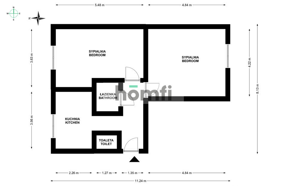 Mieszkanie 55 m², Kraków, Nowa Huta, Osiedle Zielone - zdjęcie 15