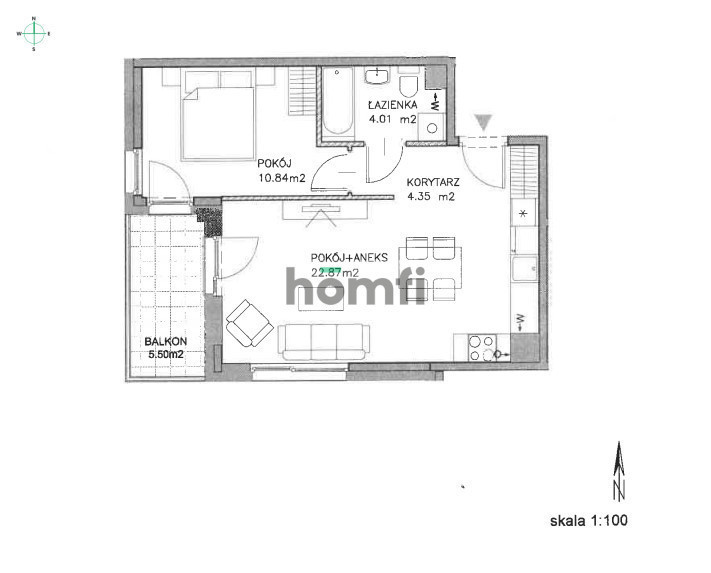 Mieszkanie 42,07 m², Gdańsk, Jasień, Lawendowe Wzgórze - zdjęcie 16