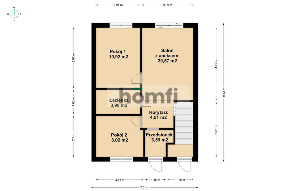 Mieszkanie 52 m², Gowarzewo, Pogodna - zdjęcie 12
