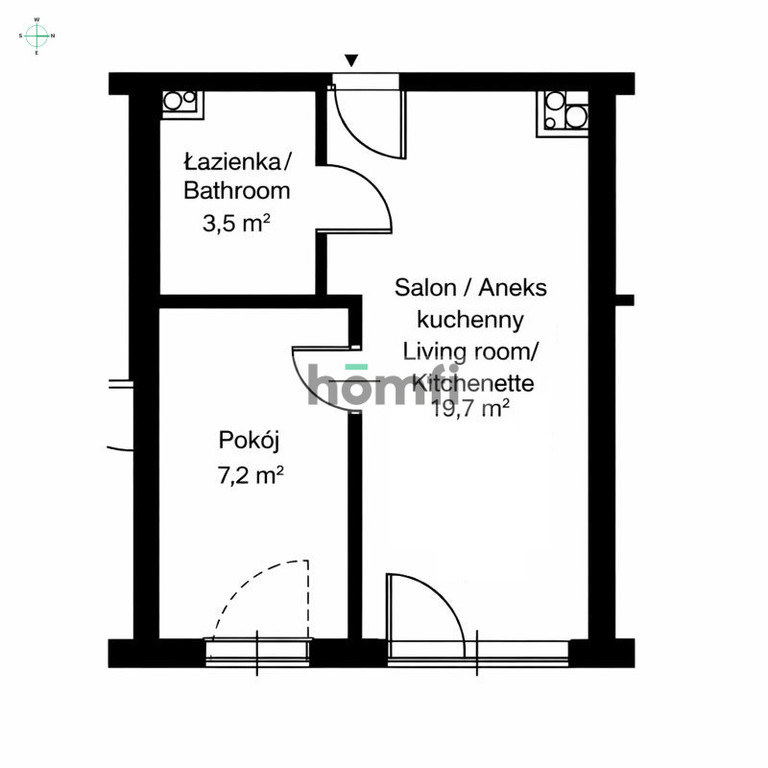 Mieszkanie 32 m², Wrocław, Krzyki, Stanisława Drabika - zdjęcie 16