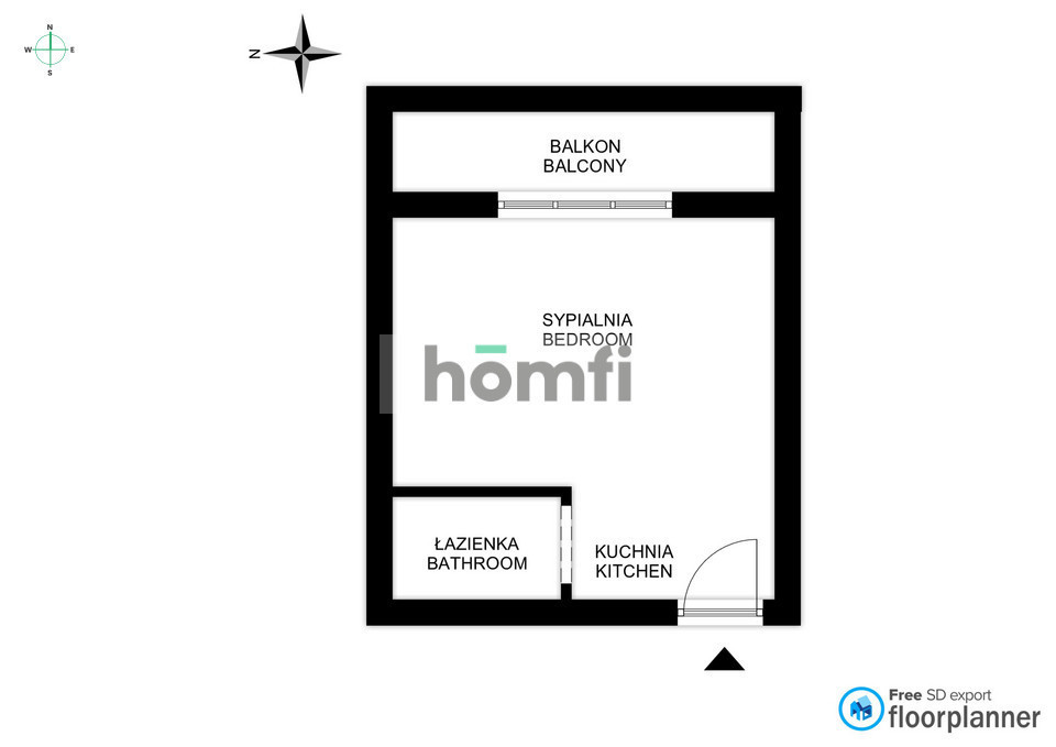 Mieszkanie 21,57 m², Kraków, Bronowice, Jadwigi z Łobzowa - zdjęcie 13