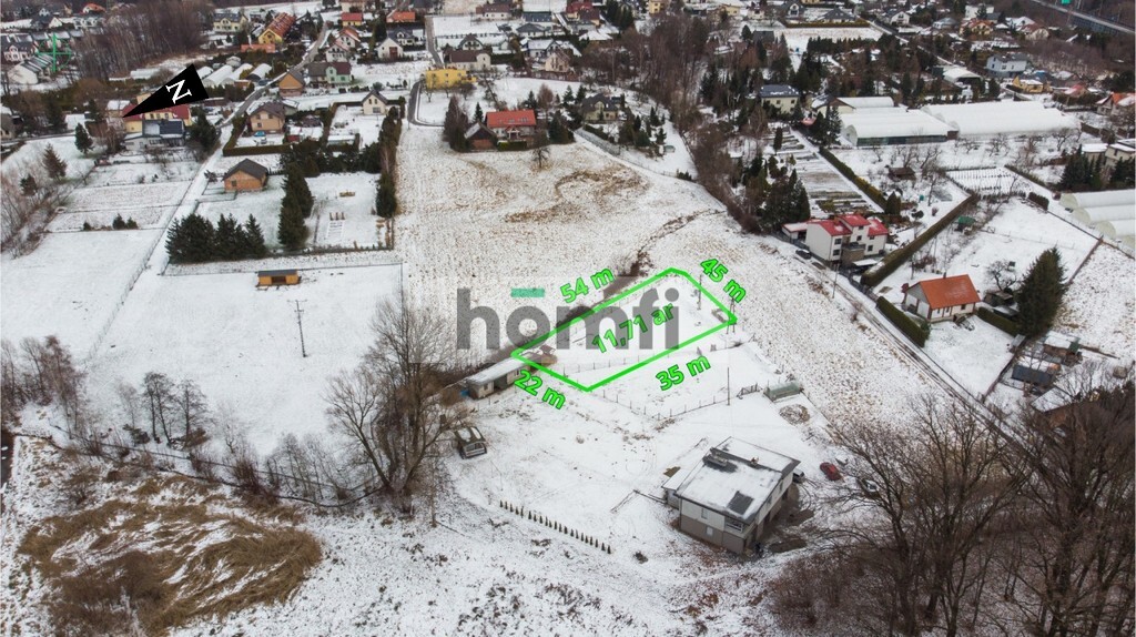 Działka budowlana 1171&nbsp;m², Bielsko-Biała, Komorowice Krakowskie, Przeciętna - zdjęcie 13