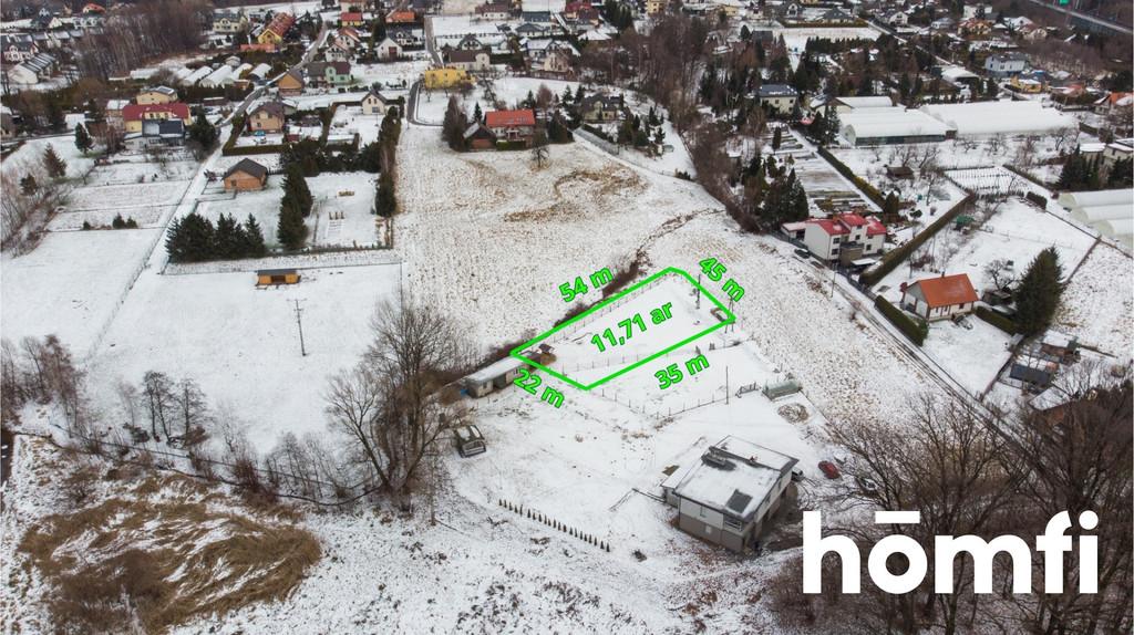 Działka budowlana 1171&nbsp;m², Bielsko-Biała, Komorowice Krakowskie, Przeciętna - zdjęcie 1