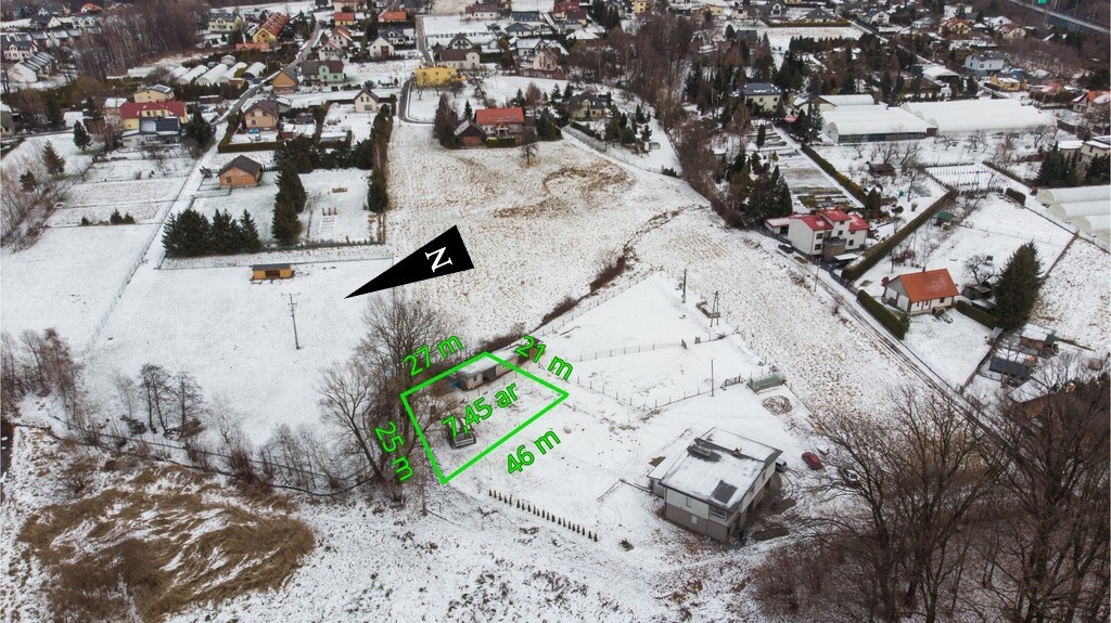 Wynajmę działkę 745&nbsp;m², Bielsko-Biała, Komorowice Krakowskie, Przeciętna - zdjęcie 12