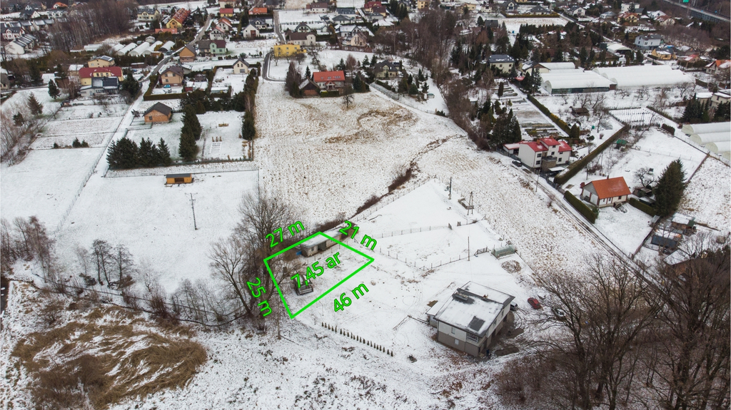 Wynajmę działkę 745&nbsp;m², Bielsko-Biała, Komorowice Krakowskie, Przeciętna - zdjęcie 1
