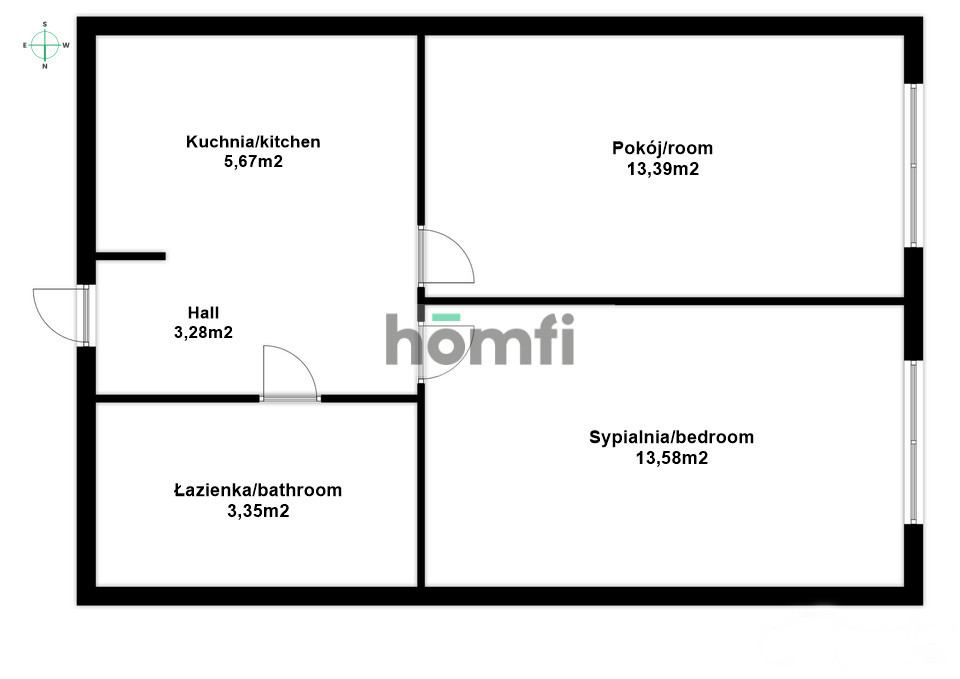Mieszkanie 39,27&nbsp;m², Rzeszów, Drabinianka, Cicha - zdjęcie 12