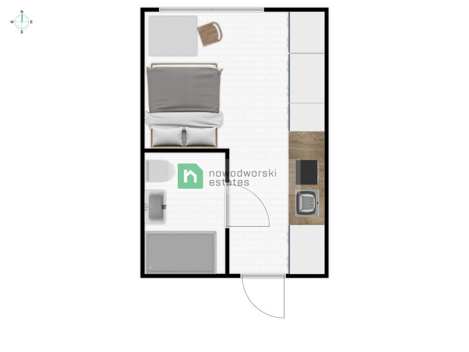 Mieszkanie 16,2 m², Warszawa, Mokotów, Dolna - zdjęcie 8