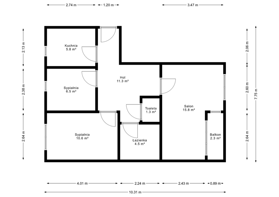 Mieszkanie 69,7 m², Warszawa, Praga-Południe, Targowa - zdjęcie 15