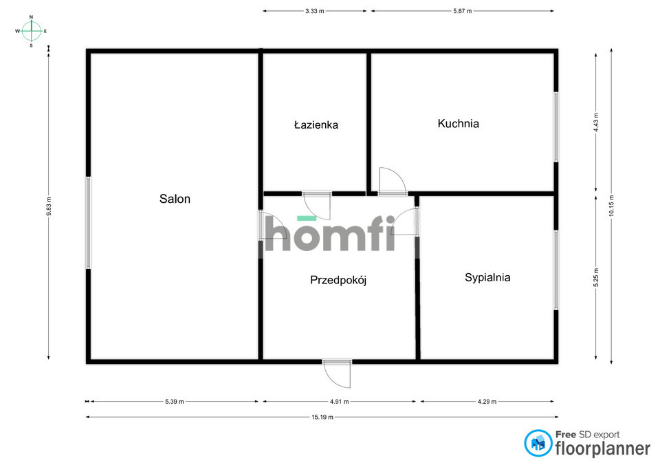 Mieszkanie 46 m², Radom, Śródmieście, Miła - zdjęcie 12