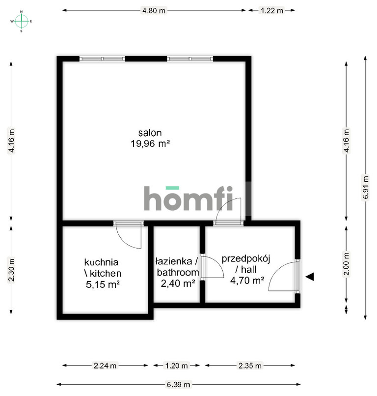 Mieszkanie 31,31 m², Wrocław, Wojciecha Cybulskiego - zdjęcie 11