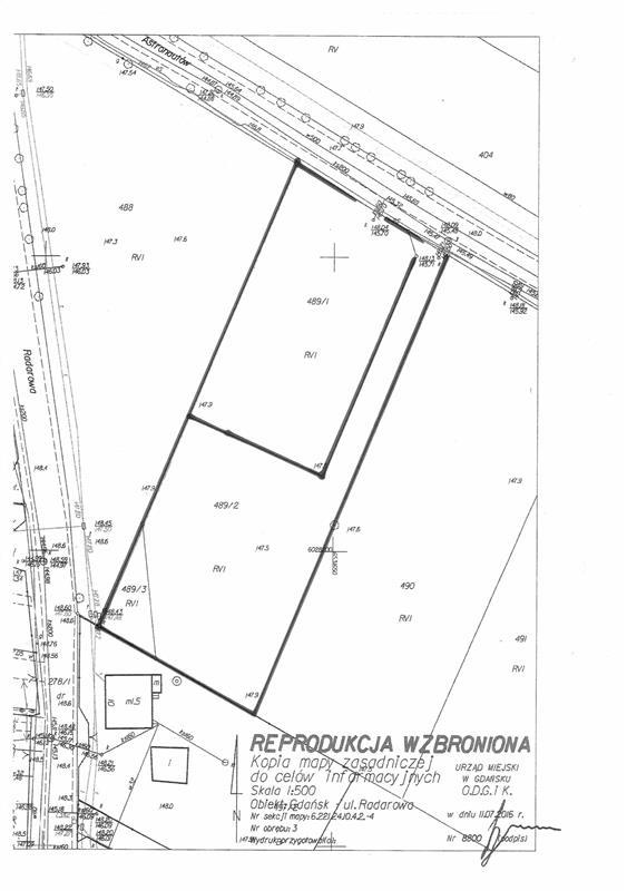 Działka budowlana 2495&nbsp;m², Gdańsk, Matarnia, Astronautów - zdjęcie 4