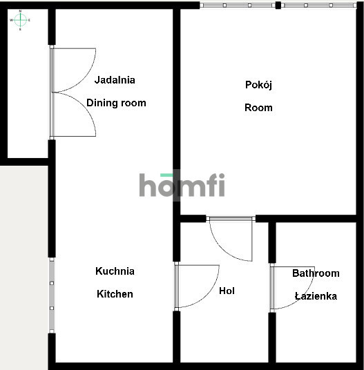 Mieszkanie 43,7 m², Kraków, Śródmieście, Czarnowiejska - zdjęcie 13