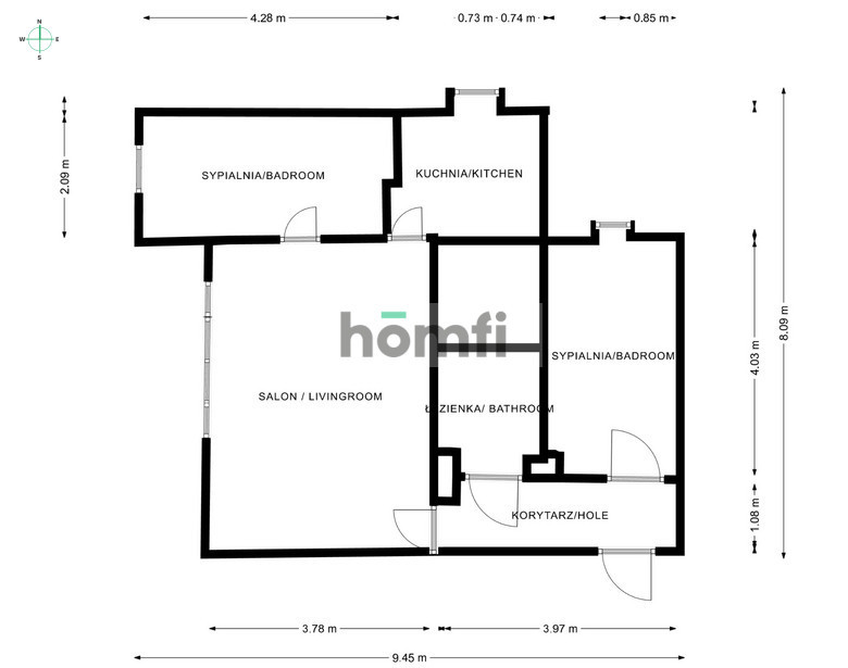Mieszkanie 53,1 m², Wrocław, Stare Miasto, Szpitalna - zdjęcie 16