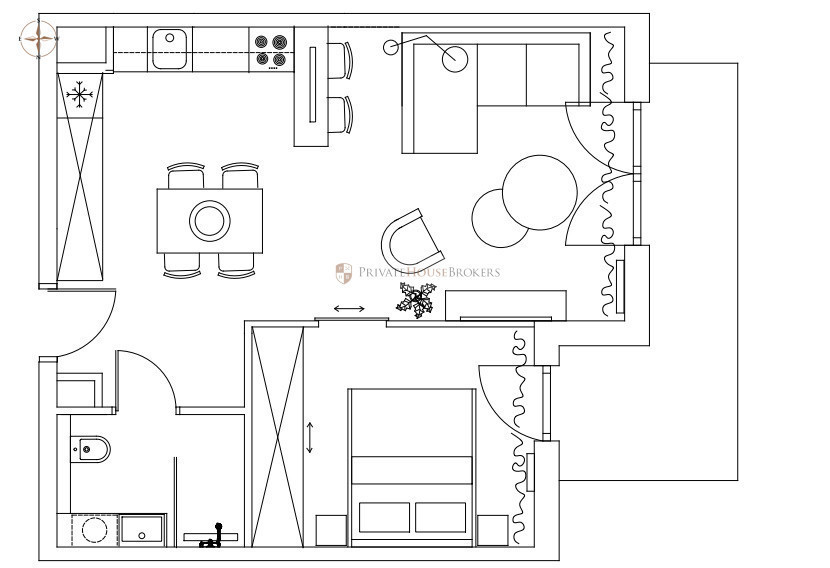 Mieszkanie 46,6 m², Kraków, Śródmieście, bp. Jana Prandoty - zdjęcie 16