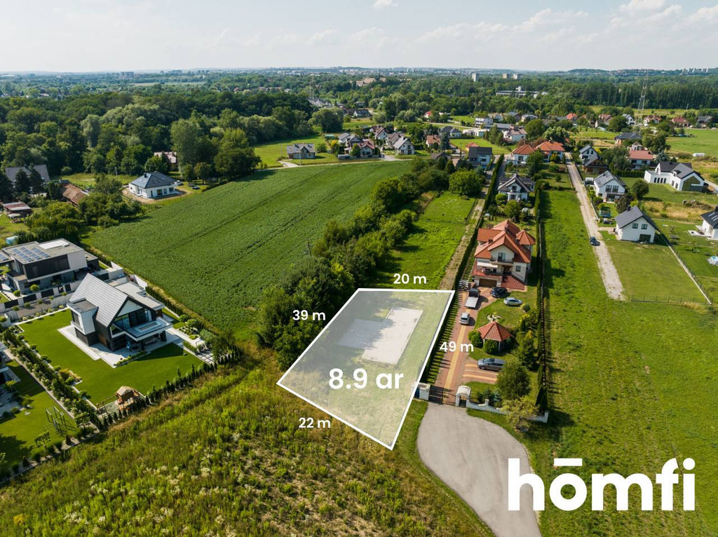 Działka budowlana 890&nbsp;m², Kraków, Nowa Huta, Zakarnie - zdjęcie 2