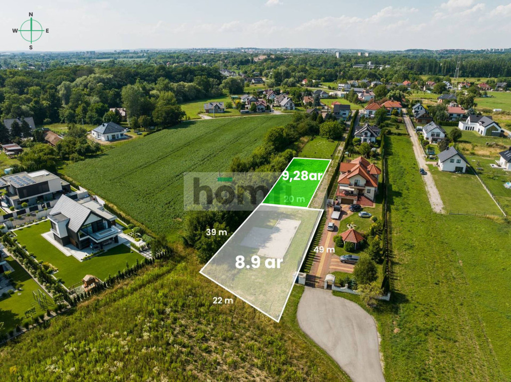 Działka budowlana 890&nbsp;m², Kraków, Nowa Huta, Zakarnie - zdjęcie 4