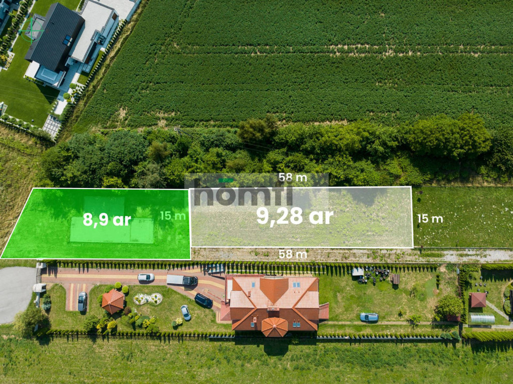 Działka budowlana 928&nbsp;m², Kraków, Nowa Huta, Zakarnie - zdjęcie 2