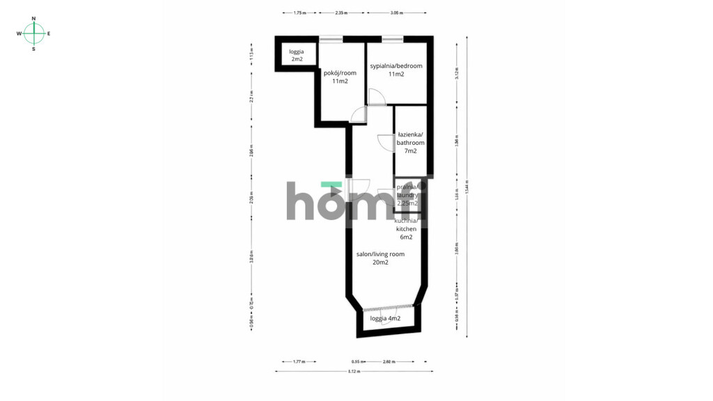 Mieszkanie 58 m², Warszawa, Mokotów, Kłobucka - zdjęcie 17