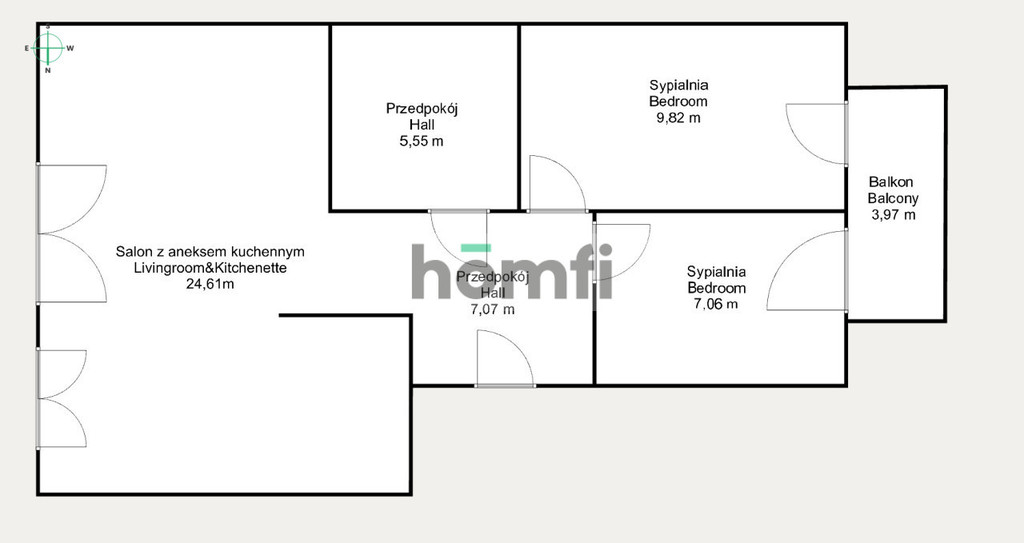 Mieszkanie 54,5 m², Kraków, Prokocim-Bieżanów, Henryka i Karola Czeczów - zdjęcie 16