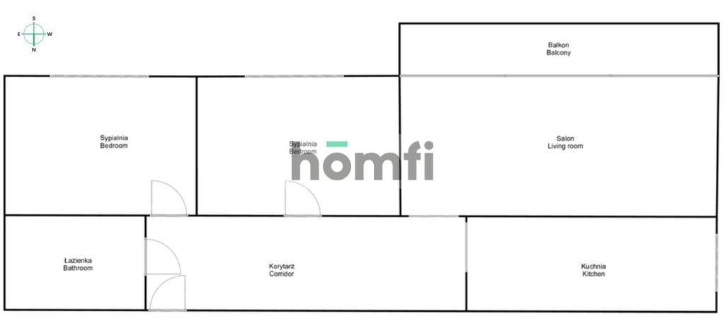 Mieszkanie 47,5&nbsp;m², Kraków, Łagiewniki-Borek Fałęcki, Jagodowa - zdjęcie 15