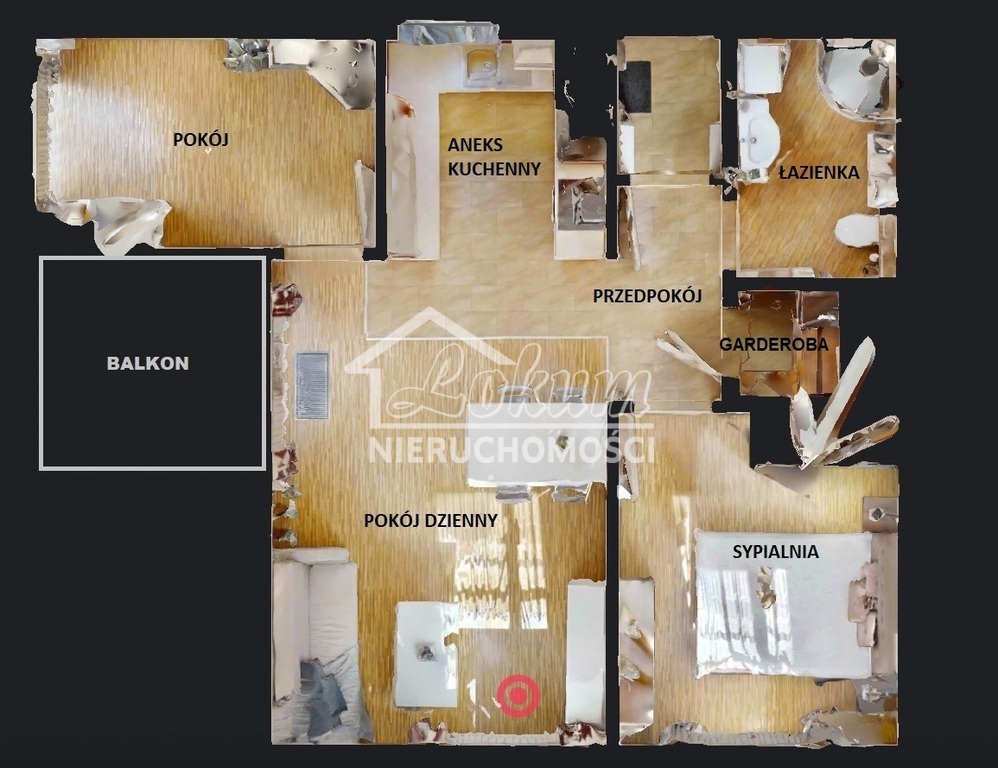 Mieszkanie 62,9&nbsp;m², Szczecin, Gumieńce, Barbakan - zdjęcie 2