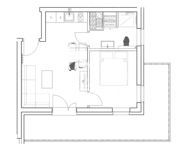 Mieszkanie 31,61 m², Pobierowo, Powstańców - zdjęcie 4
