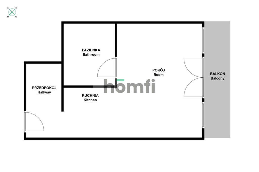 Mieszkanie 25&nbsp;m², Kraków, Bronowice, Józefa Friedleina - zdjęcie 11