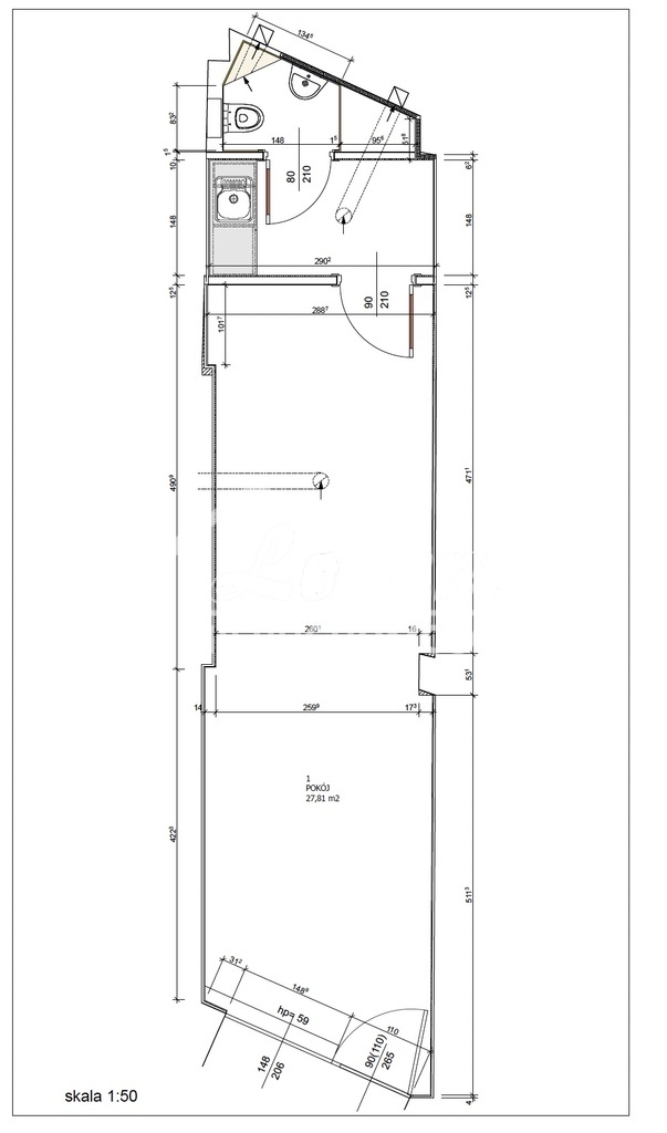 Lokal usługowy do wynajęcia, 34,23&nbsp;m², Szczecin - zdjęcie 7
