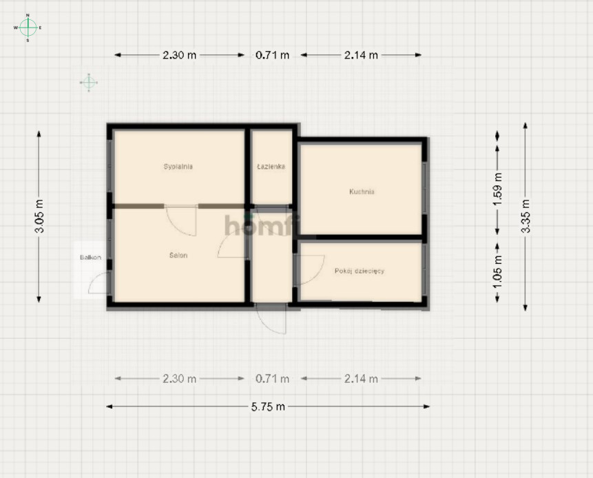 Mieszkanie 49,93&nbsp;m², Piekary Śląskie, Kamień, Osiedle Andaluzja - zdjęcie 11