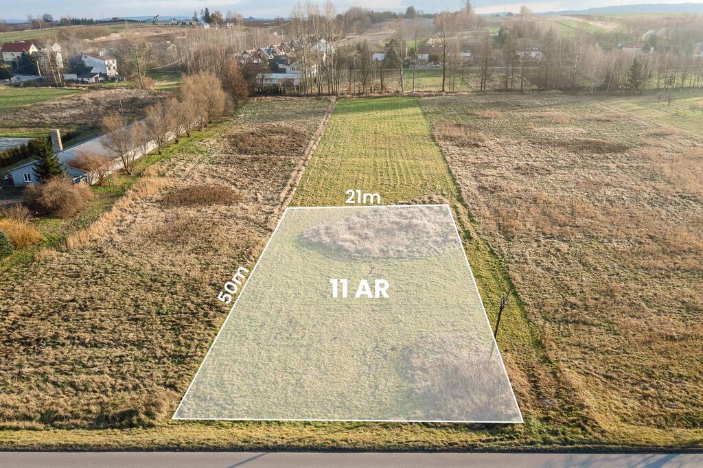 Działka budowlana 1100 m², Zgłobień - zdjęcie 1