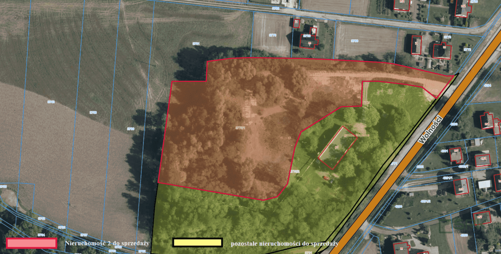 Działka inwestycyjna 1,25&nbsp;ha, Mszana, Wolności - zdjęcie 1