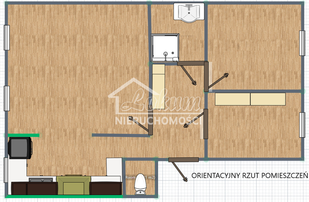 Mieszkanie 57,7 m², Szczecin, Żelechowa, Robotnicza - zdjęcie 10