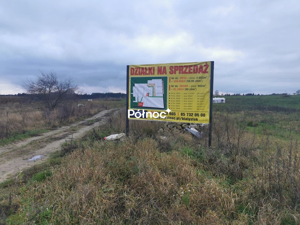Działka rolna 859 m², Zabłudów, św. Rocha - zdjęcie 2