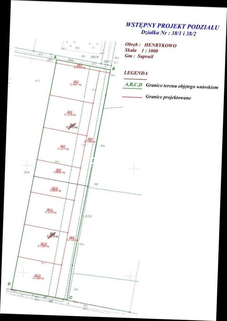 Działka budowlana 1280&nbsp;m², Henrykowo - zdjęcie 8