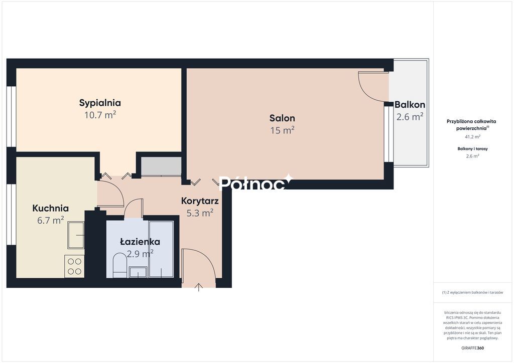 Mieszkanie 45,53&nbsp;m², Mońki, Tysiąclecia 12a - zdjęcie 16