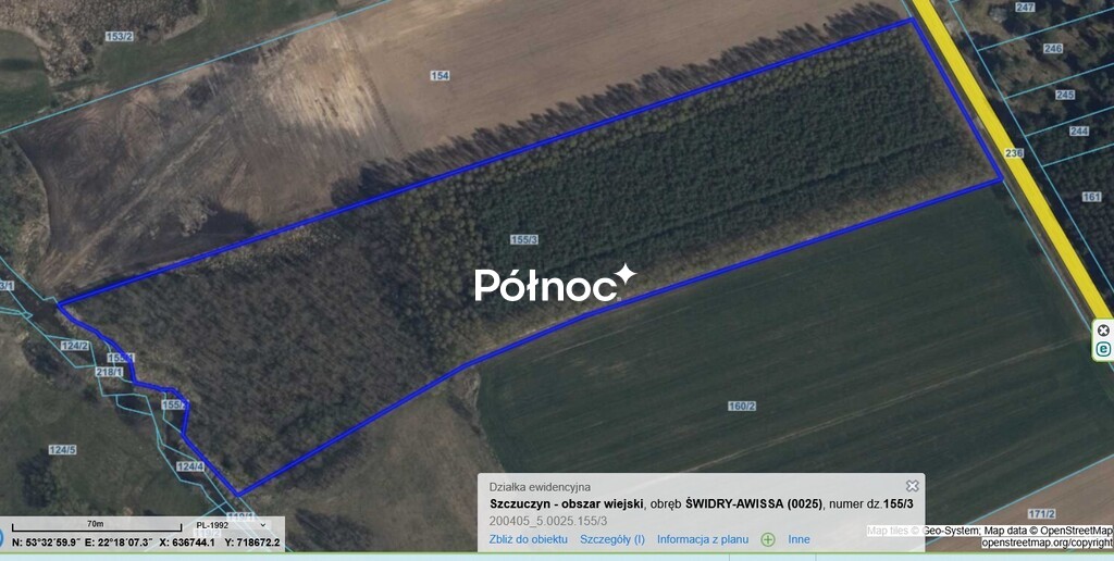 Działka rolna 2,89 ha, Świdry-Awissa - zdjęcie 1