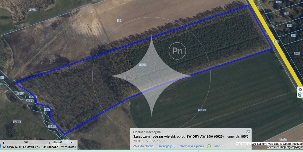 Działka rolna 2,89 ha, Świdry-Awissa - zdjęcie 1