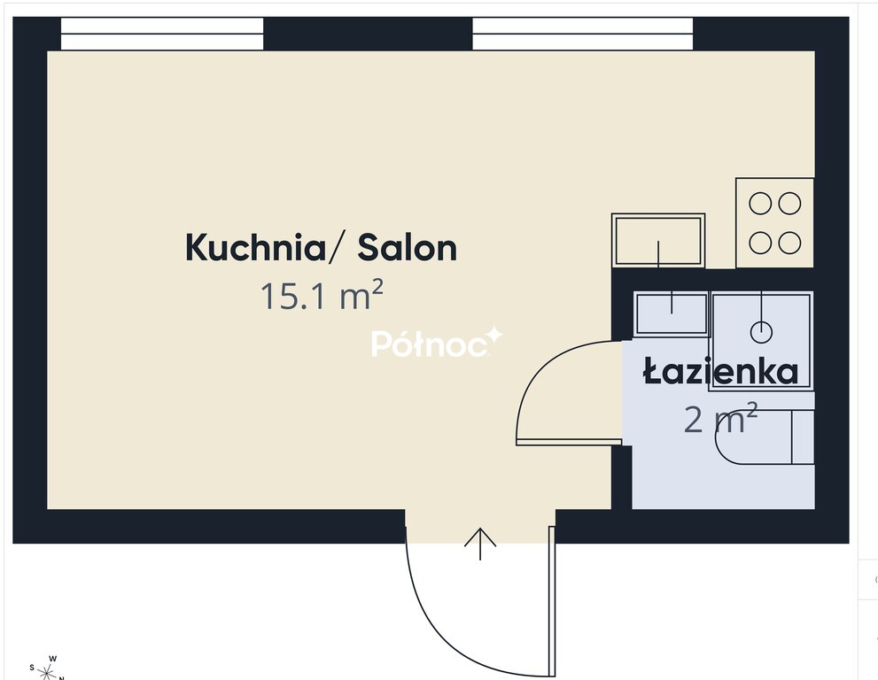 Mieszkanie 17,1&nbsp;m², Białystok, Białostoczek, Białostoczek - zdjęcie 3