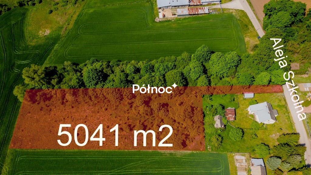 Działka budowlana 5041 m², Krynki, Aleja Szkolna - zdjęcie 1