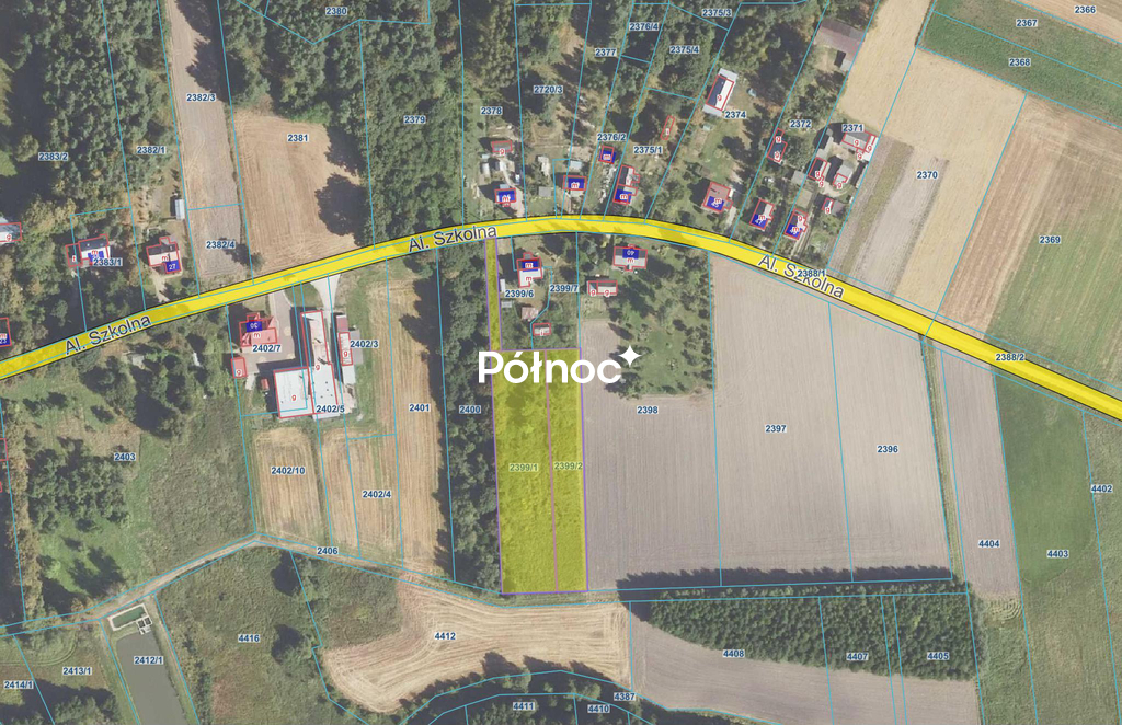 Działka budowlana 5041 m², Krynki, Aleja Szkolna - zdjęcie 2