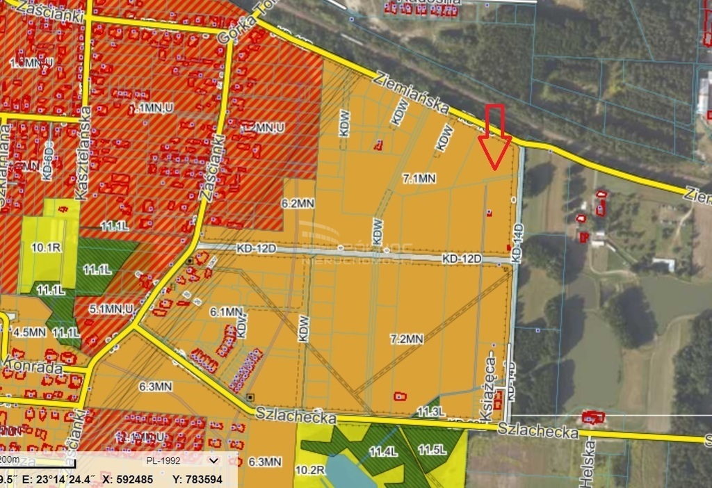 Działka budowlana 785&nbsp;m², Zaścianki, Ziemiańska - zdjęcie 8