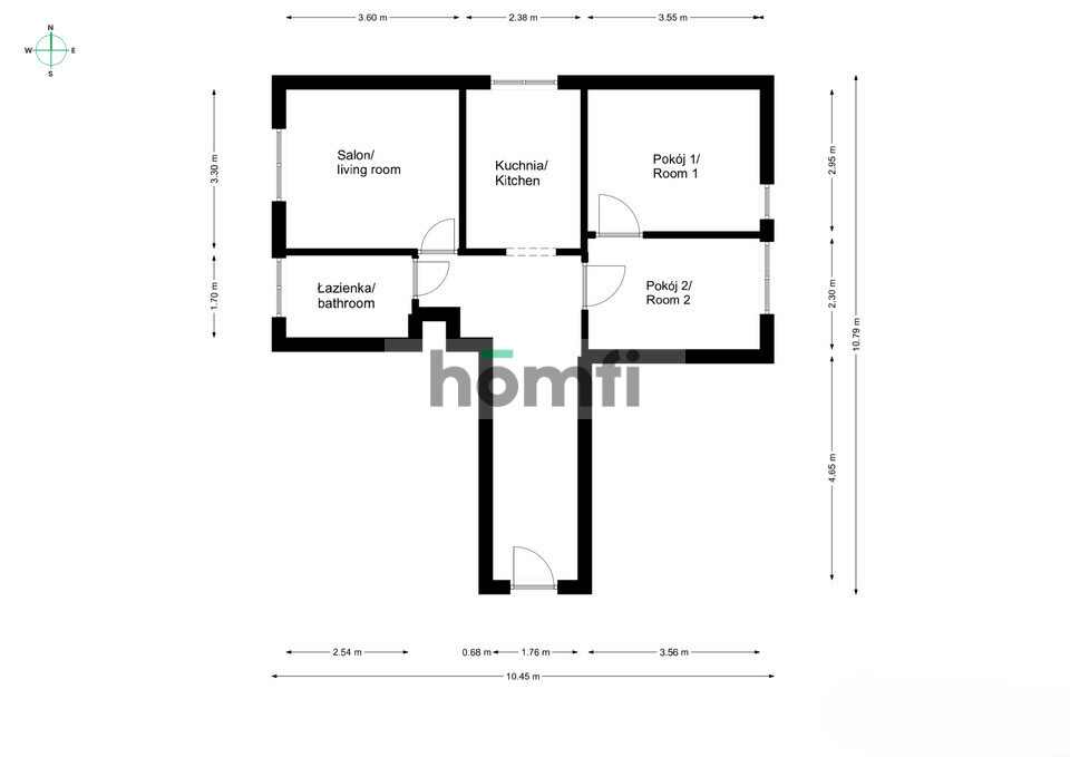 Mieszkanie 55,85&nbsp;m², Bielsko-Biała, Komorowice Krakowskie, Stażystów - zdjęcie 8